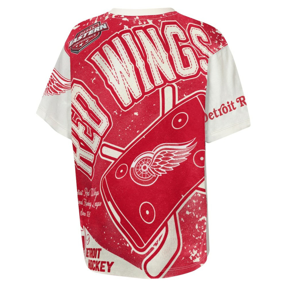 Detroit Red Wings Outerstuff Youth Top Player T-Shirt - Cream - NHL 203265383