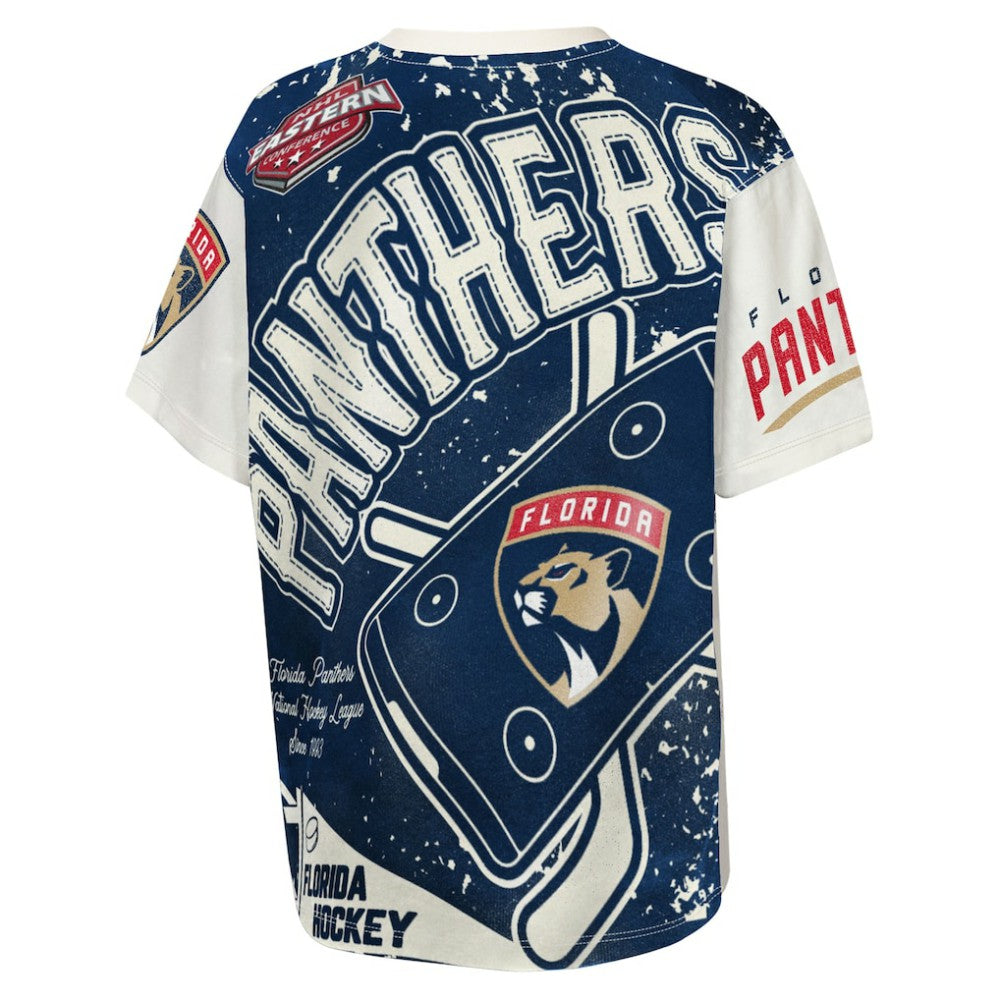Florida Panthers Outerstuff Youth Top Player T-Shirt - Cream - NHL 203265393