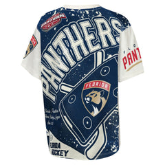 Florida Panthers Outerstuff Youth Top Player T-Shirt - Cream - NHL 203265393