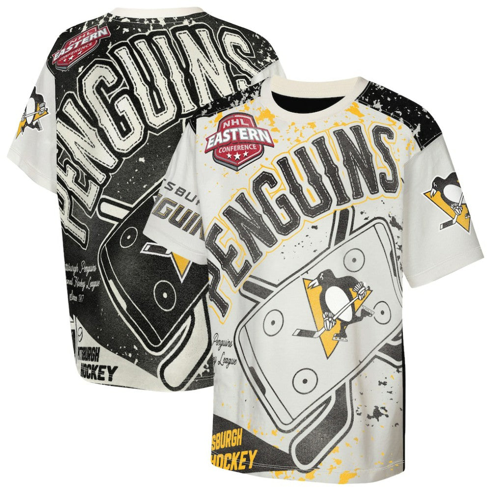 Pittsburgh Penguins Outerstuff Youth Top Player T-Shirt - Cream - NHL 203265394
