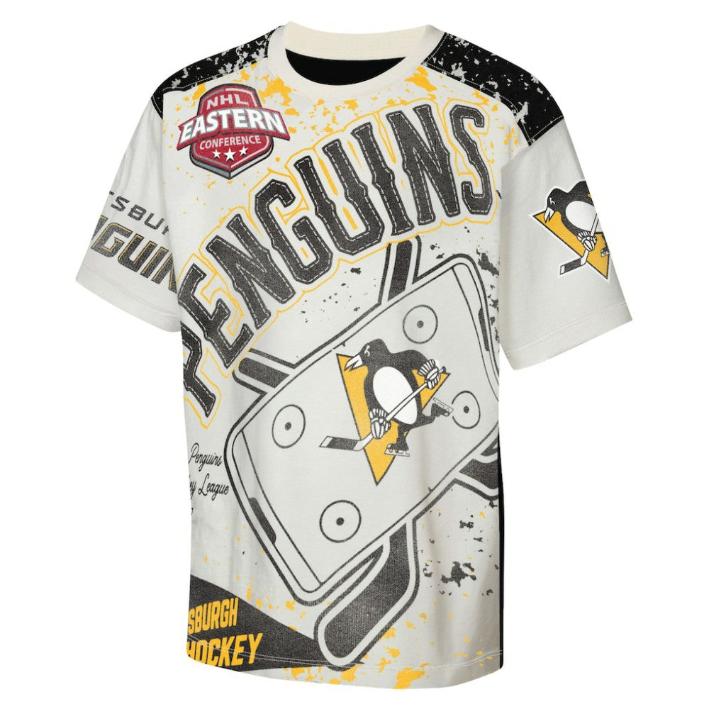 Pittsburgh Penguins Outerstuff Youth Top Player T-Shirt - Cream - NHL 203265394