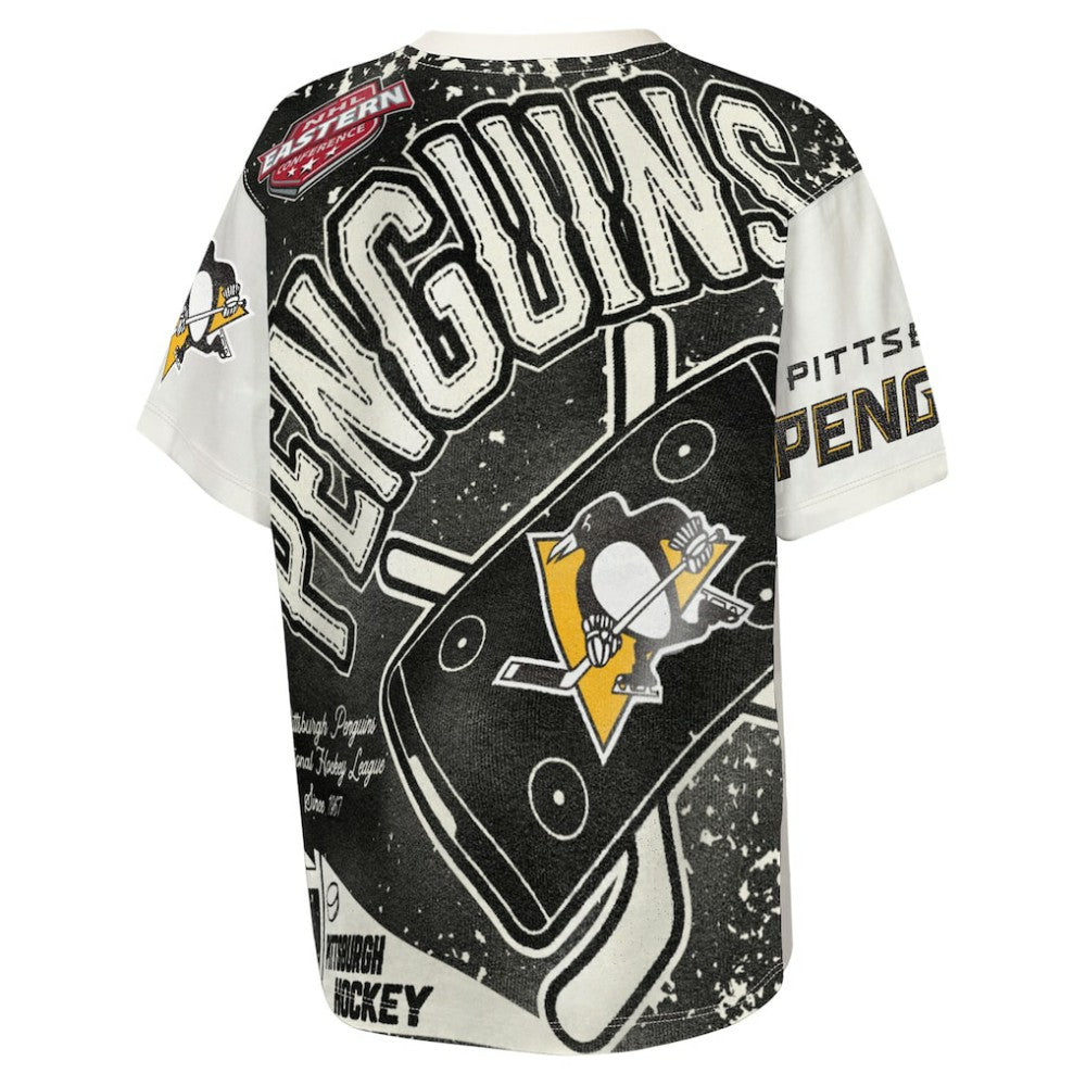 Pittsburgh Penguins Outerstuff Youth Top Player T-Shirt - Cream - NHL 203265394