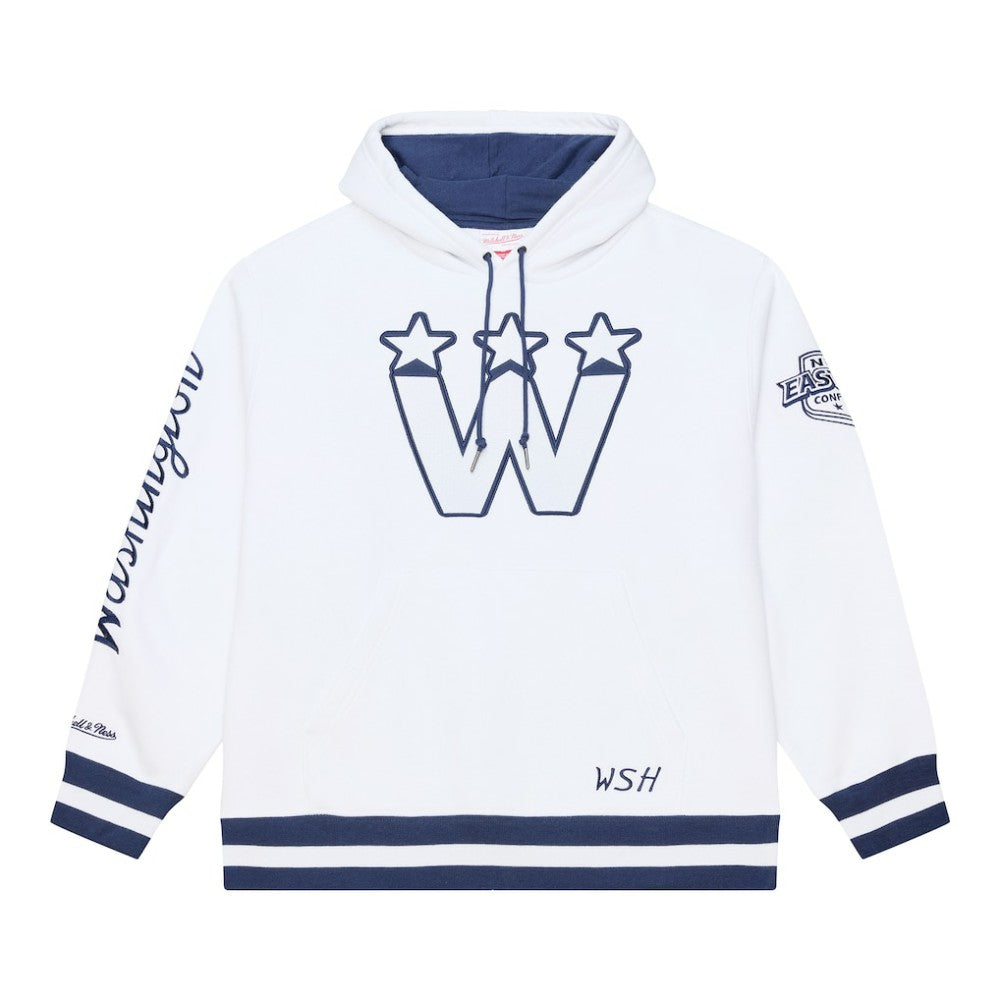 Washington Capitals Mitchell & Ness Arctic Fleece Hoodie - White - NHL 203265803