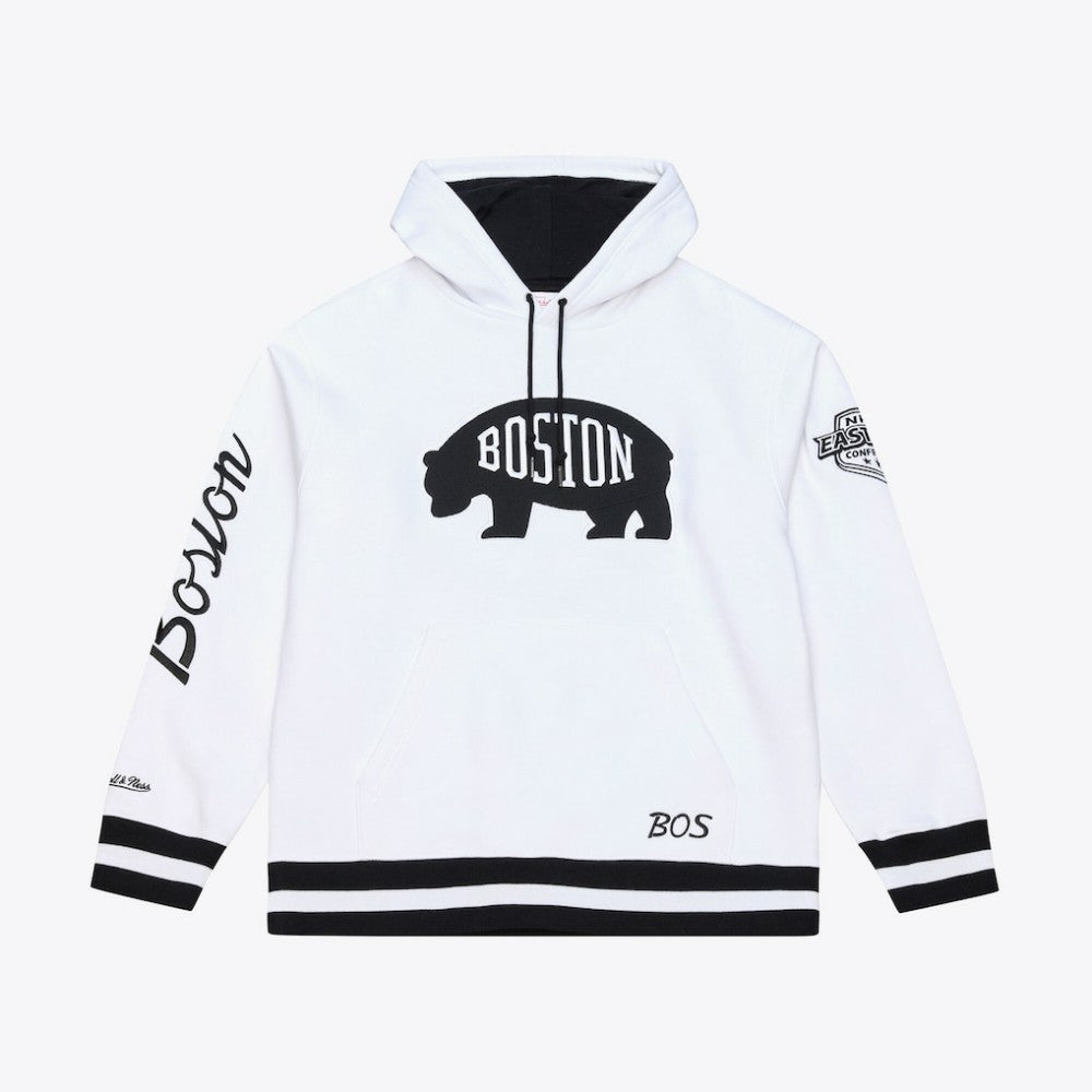 Boston Bruins Mitchell & Ness Arctic Fleece Hoodie - White - NHL 203265805