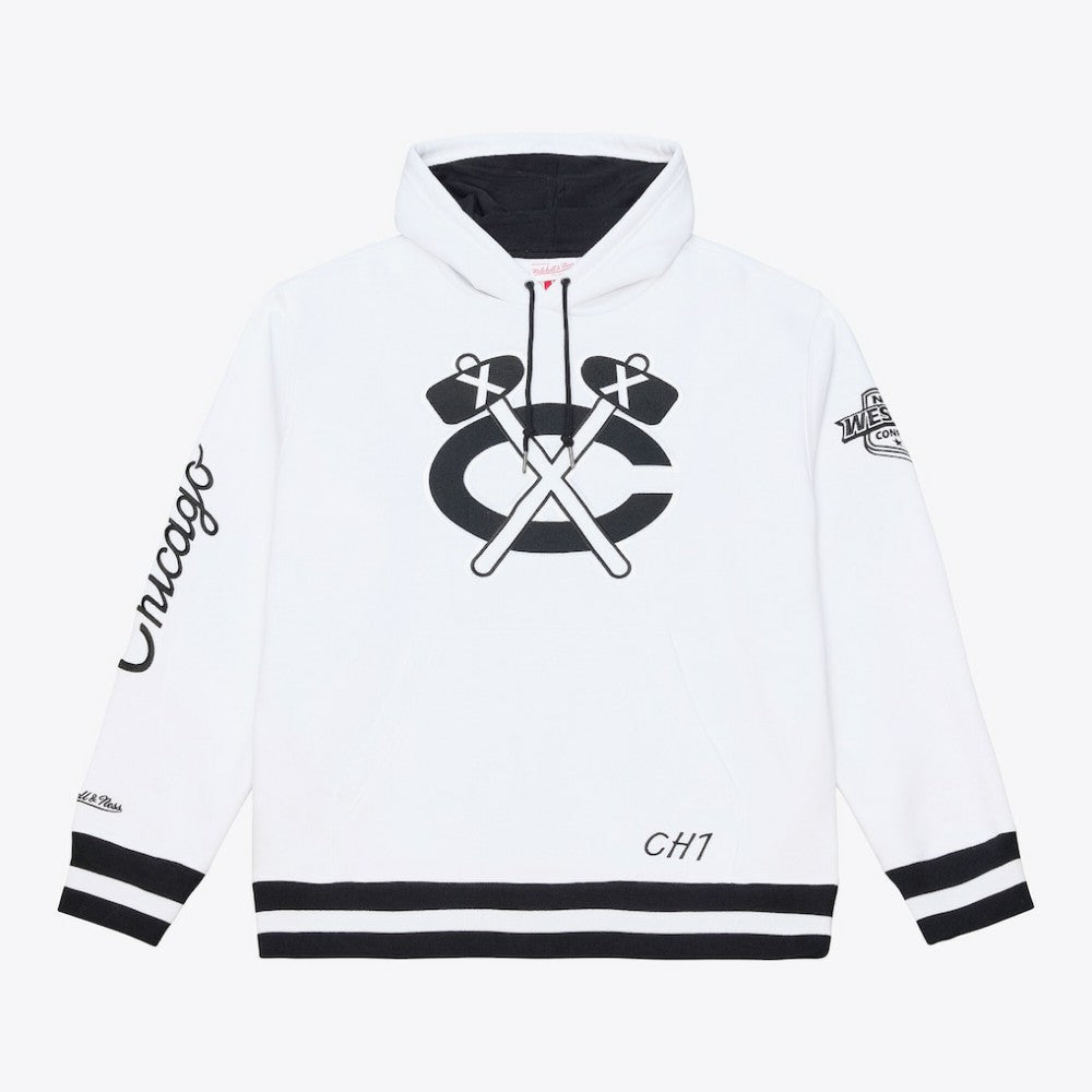 Chicago Blackhawks Mitchell & Ness Arctic Fleece Hoodie - White - NHL 203265808