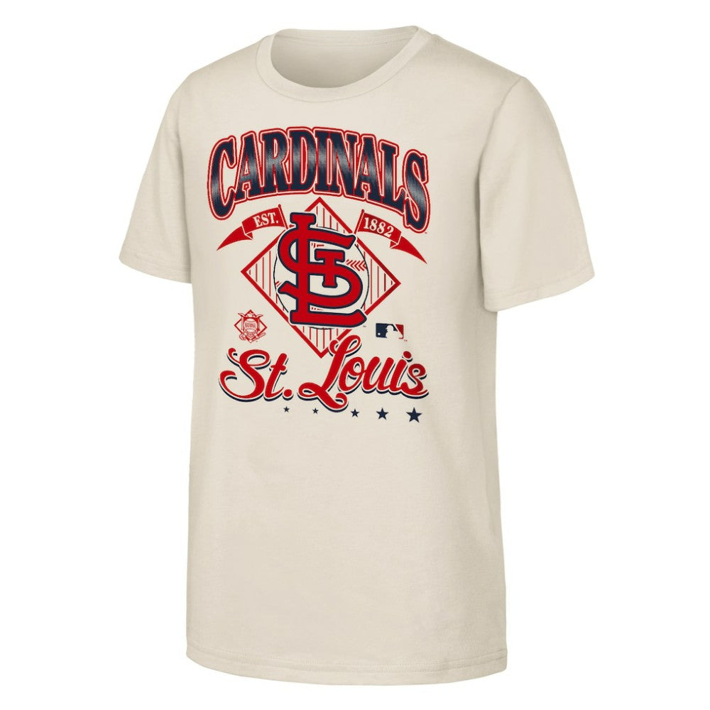St. Louis Cardinals Outerstuff Youth Triple Hit T-Shirt - Natural - MLB on Sale