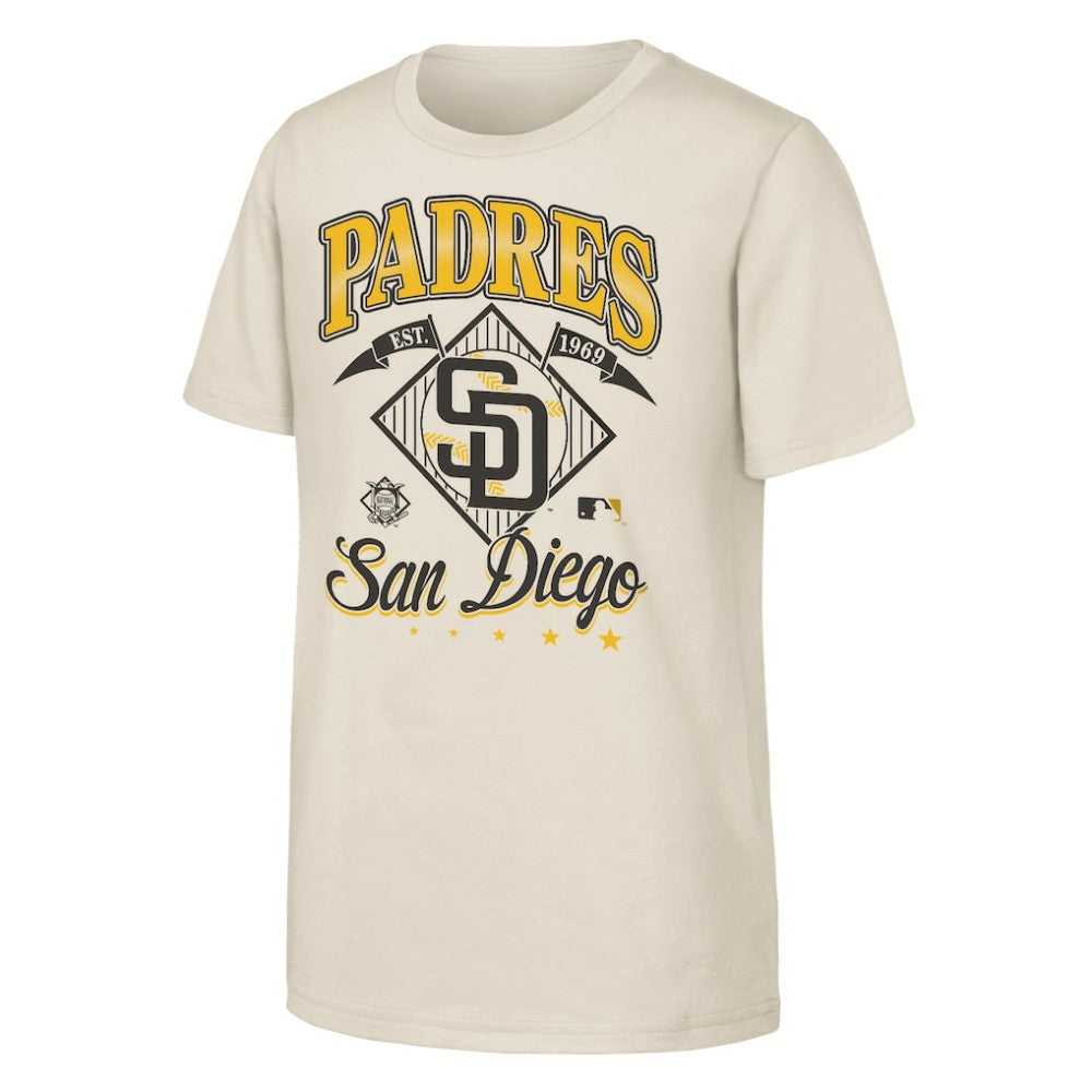 San Diego Padres Outerstuff Youth Triple Hit T-Shirt - Natural - MLB Online
