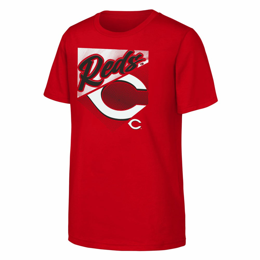 Cincinnati Reds Outerstuff Youth Prime Plate T-Shirt - Red - MLB Discount