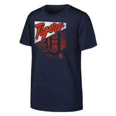 Detroit Tigers Outerstuff Youth Prime Plate T-Shirt - Navy - MLB Discount