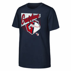 Cleveland Guardians Outerstuff Youth Prime Plate T-Shirt - Navy - MLB Discount