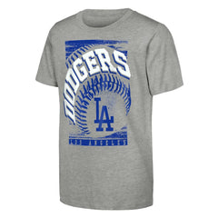 Los Angeles Dodgers Outerstuff Youth Speed Pitch T-Shirt - Heather Gray - MLB Lifestyle