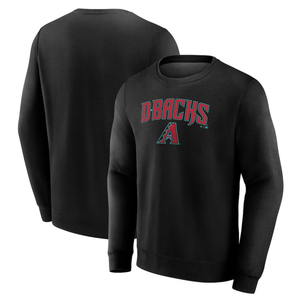 Arizona Diamondbacks Team Lockup Sweatshirt - Black - MLB Discount