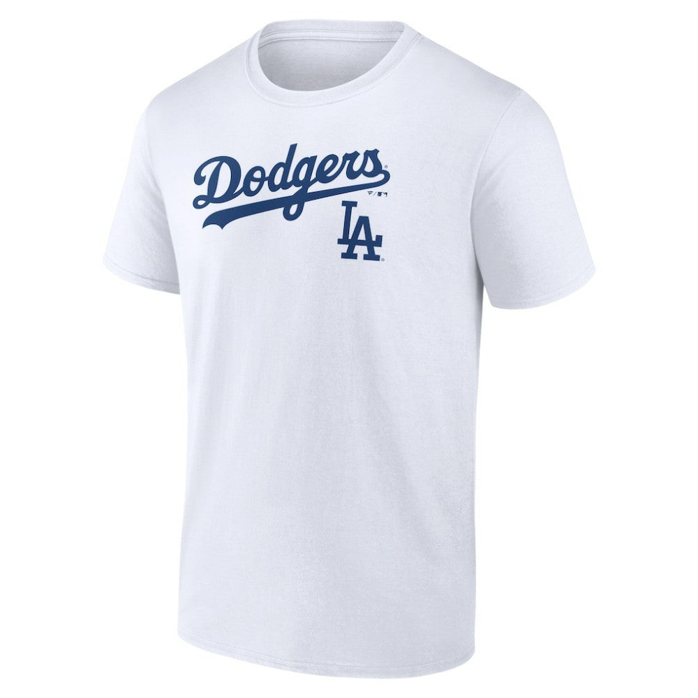 Los Angeles Dodgers Team Lockup T-Shirt - White - MLB Sale