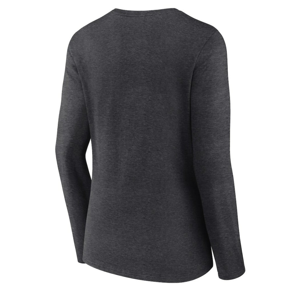Arizona Diamondbacks Women's Team Lockup Long Sleeve V-Neck T-Shirt - Charcoal - MLB on Sale