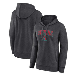 Arizona Diamondbacks Women's Team Lockup Hoodie - Charcoal - MLB Discount