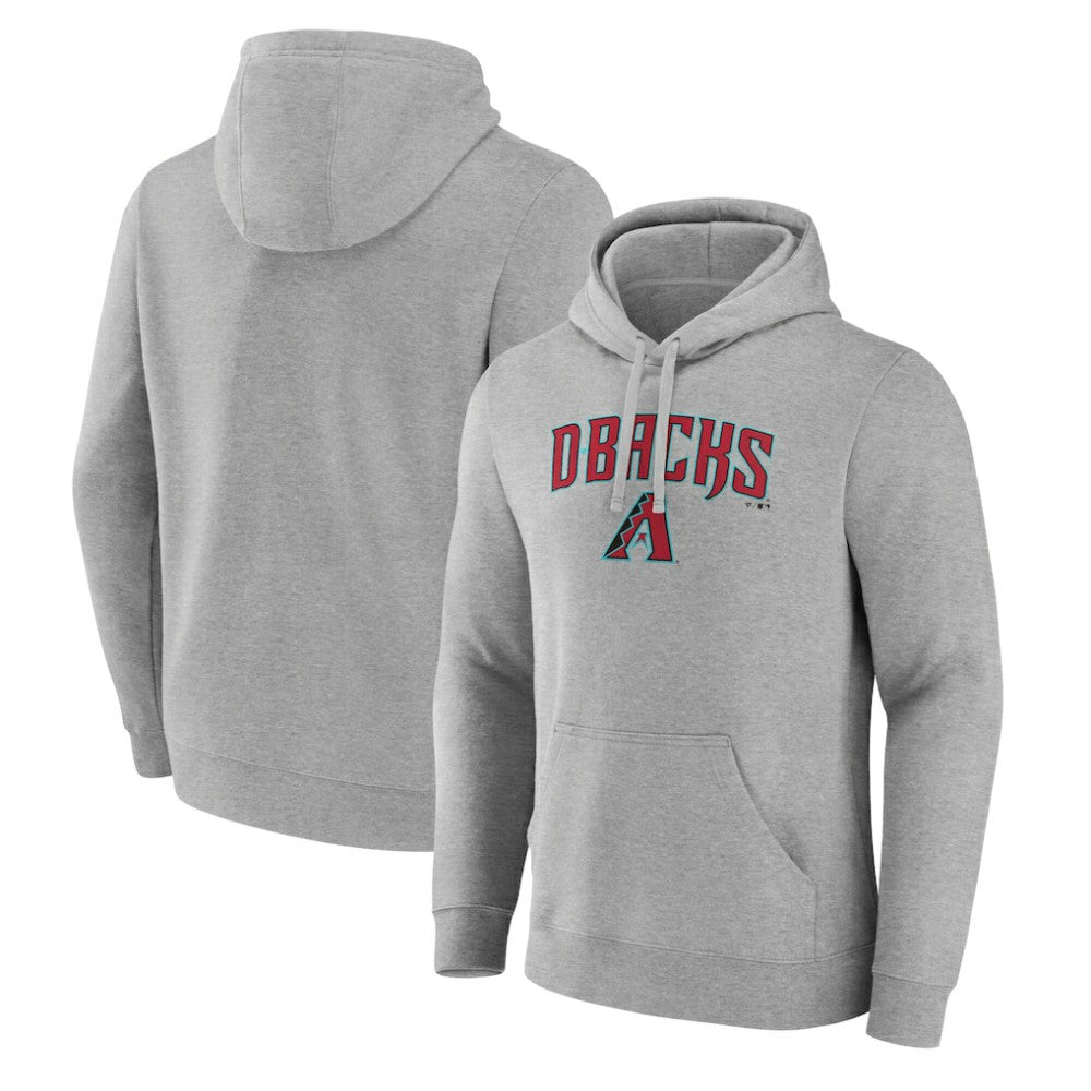 Arizona Diamondbacks Team Lockup Hoodie - Gray - MLB Discount
