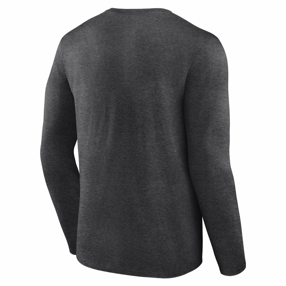 Cincinnati Reds Team Lockup Long Sleeve T-Shirt - Charcoal - MLB Discount