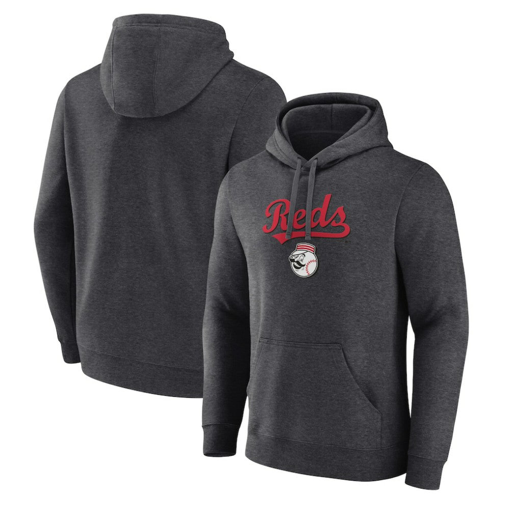 Cincinnati Reds Team Lockup Hoodie - Charcoal - MLB Sale