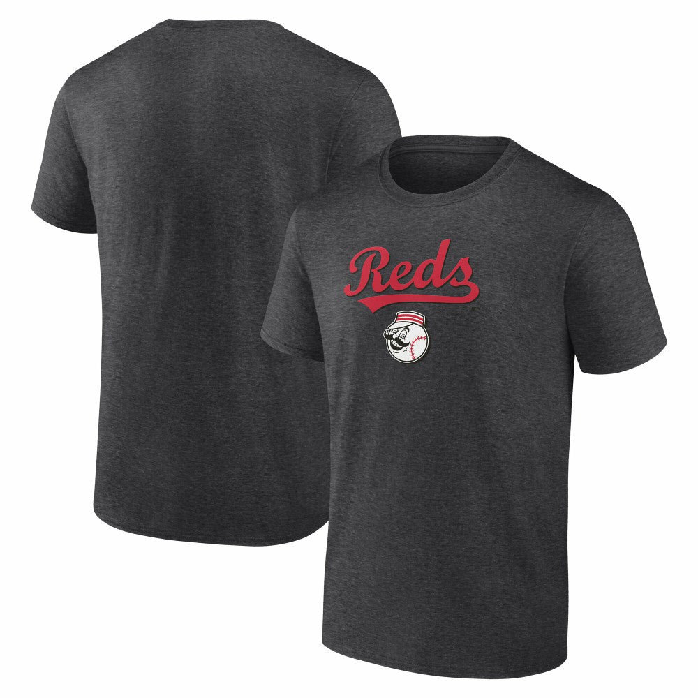 Cincinnati Reds Team Lockup T-Shirt - Charcoal - MLB on Sale