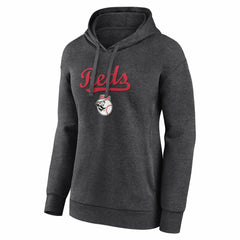 Cincinnati Reds Women's Team Lockup Hoodie - Charcoal - MLB Sale