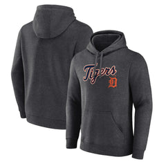Detroit Tigers Team Lockup Hoodie - Charcoal - MLB Discount