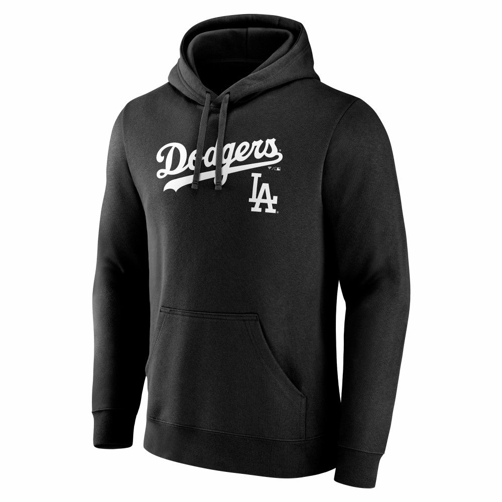 Los Angeles Dodgers Team Lockup Hoodie - Black - MLB Discount