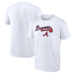 Atlanta Braves Team Lockup T-Shirt - White - MLB Sale