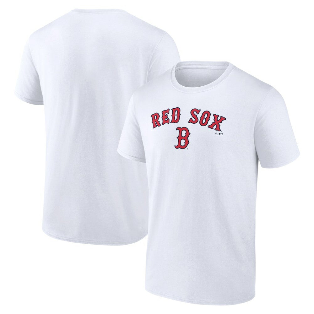 Boston Red Sox Team Lockup T-Shirt - White - MLB Lifestyle