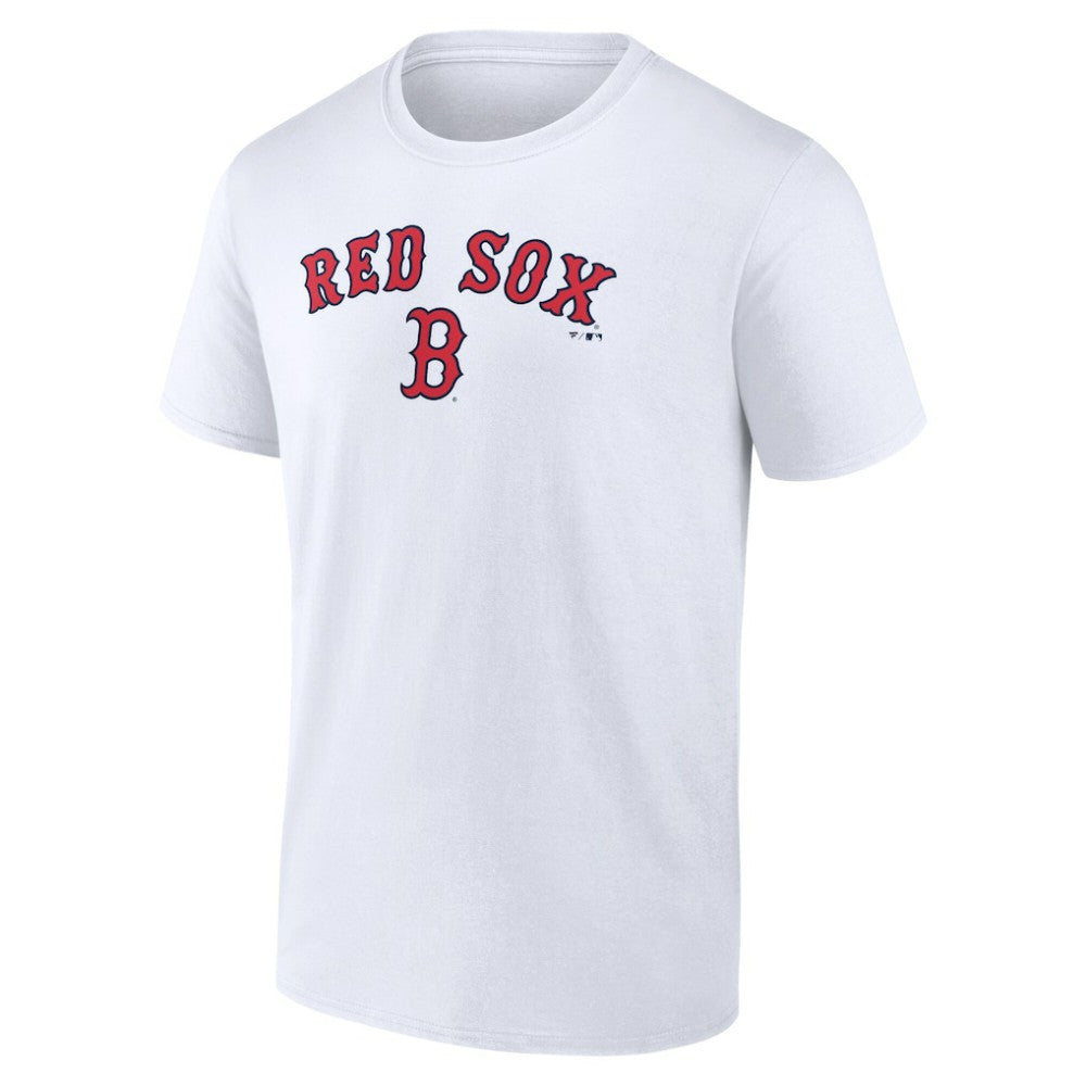 Boston Red Sox Team Lockup T-Shirt - White - MLB Lifestyle