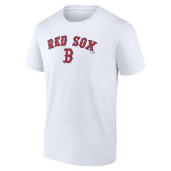 Boston Red Sox Team Lockup T-Shirt - White - MLB Lifestyle