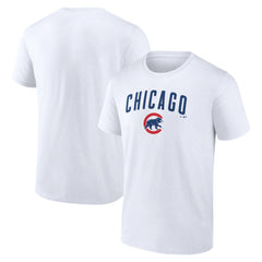 Chicago Cubs Team Lockup T-Shirt - White - MLB Sale