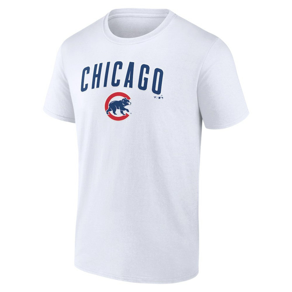 Chicago Cubs Team Lockup T-Shirt - White - MLB Sale