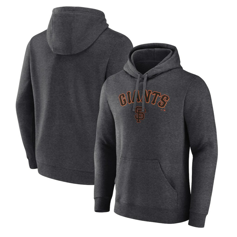 San Francisco Giants Team Lockup Hoodie - Charcoal - MLB Lifestyle