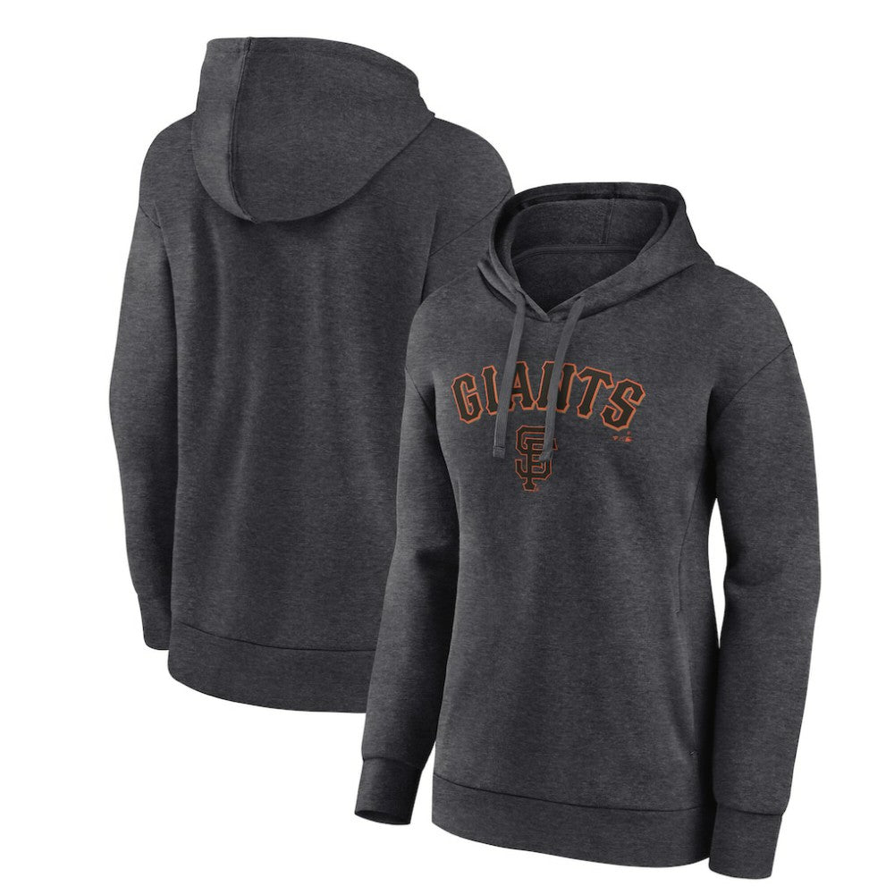 San Francisco Giants Women's Team Lockup Hoodie - Charcoal - MLB Lifestyle