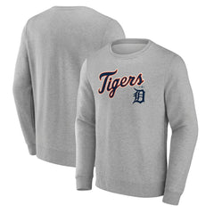 Detroit Tigers Team Lockup Sweatshirt - Gray - MLB Online