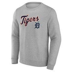 Detroit Tigers Team Lockup Sweatshirt - Gray - MLB Online