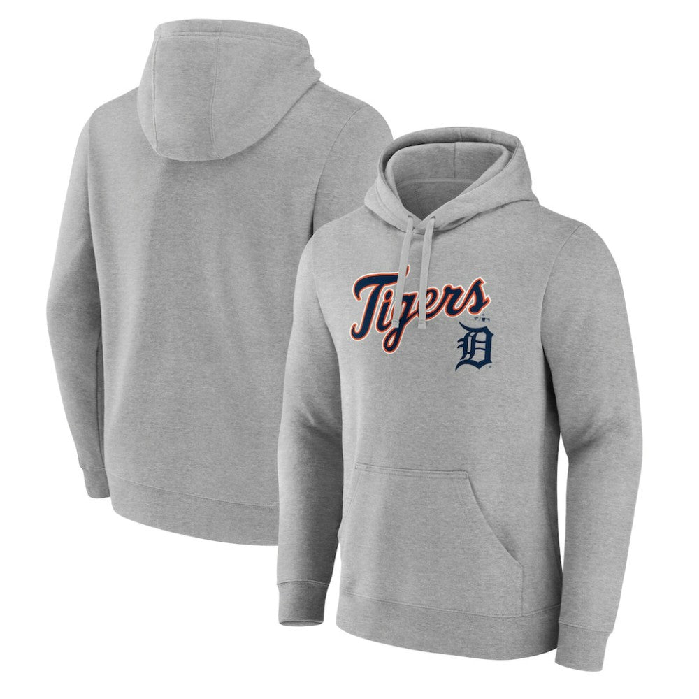 Detroit Tigers Team Lockup Hoodie - Gray - MLB Online
