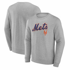 New York Mets Team Lockup Sweatshirt - Gray - MLB Sale