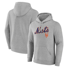 New York Mets Team Lockup Hoodie - Gray - MLB Sale
