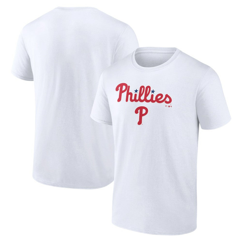 Philadelphia Phillies Team Lockup T-Shirt - White - MLB on Sale