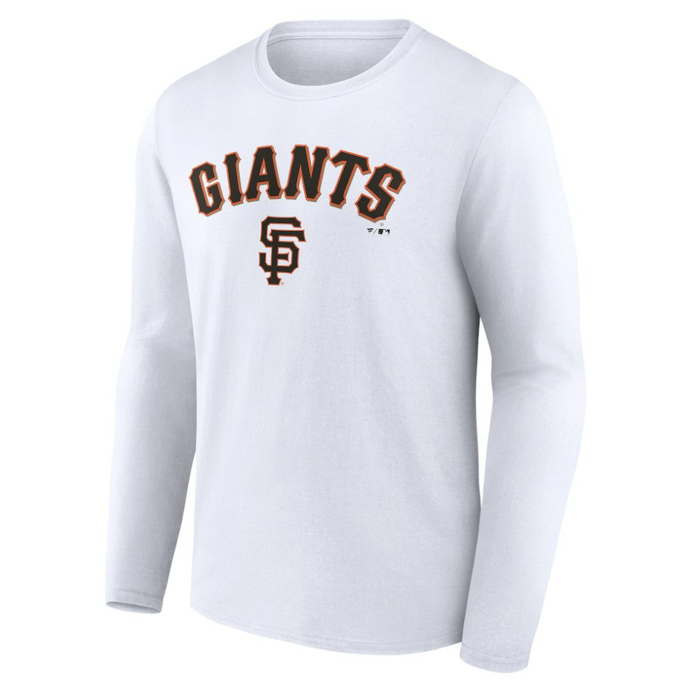 San Francisco Giants Team Lockup Long Sleeve T-Shirt - White - MLB Sale