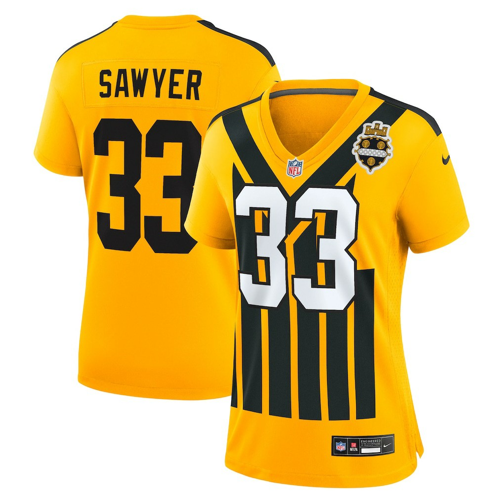 Nike Jack Sawyer Pittsburgh Steelers Women's Alternate Game Jersey Gold