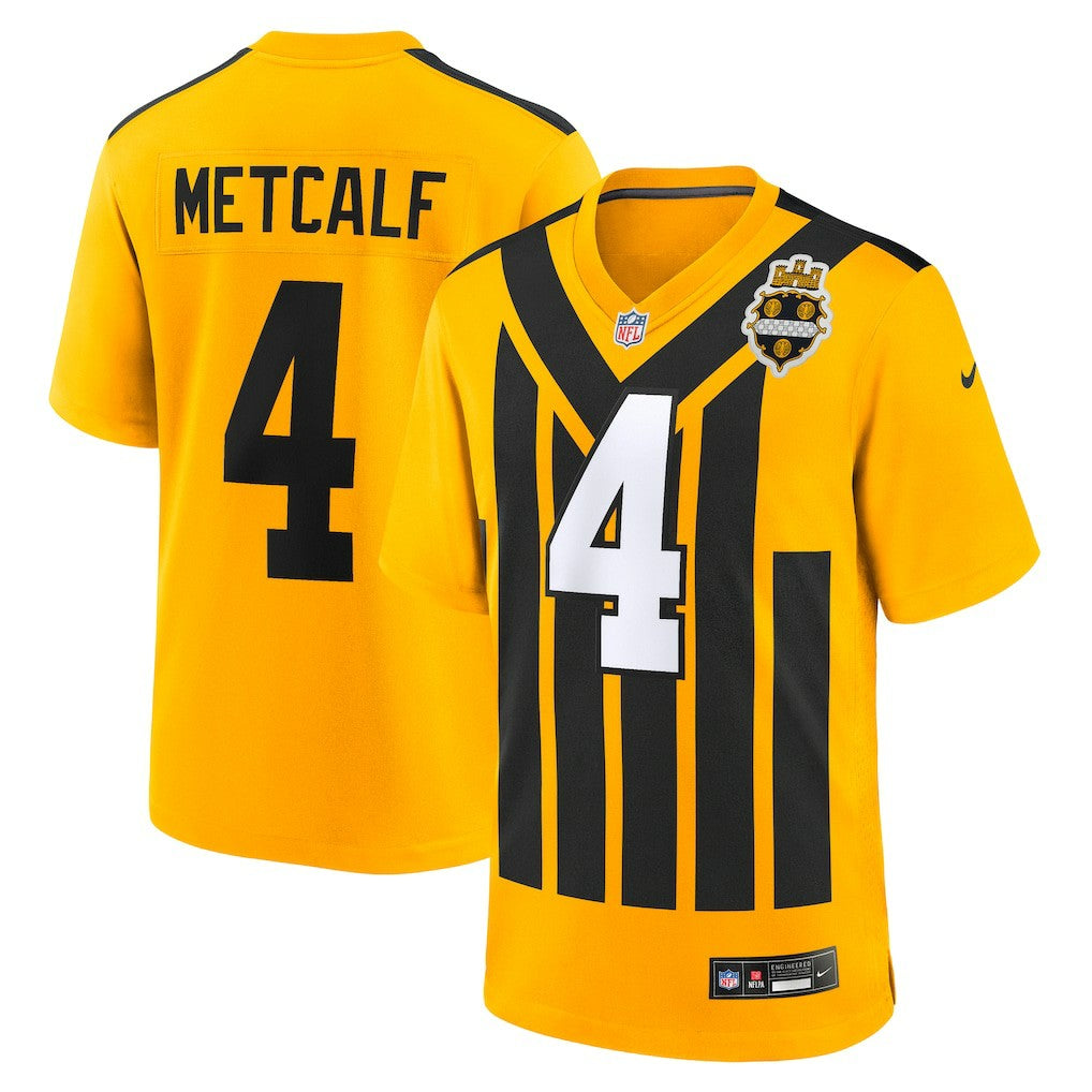 Nike DK Metcalf Pittsburgh Steelers Alternate 1933 Throwback Game Jersey Gold