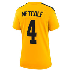 Nike DK Metcalf Pittsburgh Steelers Women's Alternate 1933 Throwback Game Jersey Gold