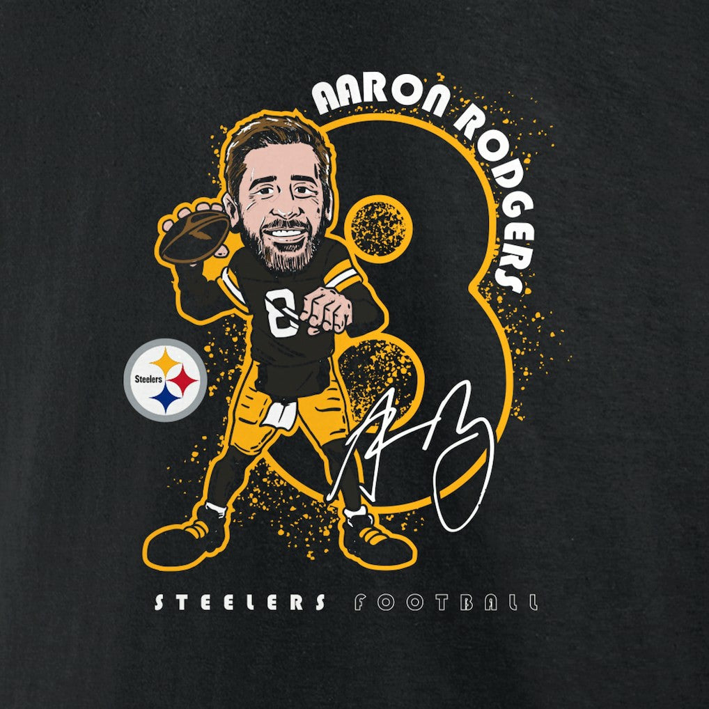 Aaron Rodgers Pittsburgh Steelers Steel City T-Shirt Black