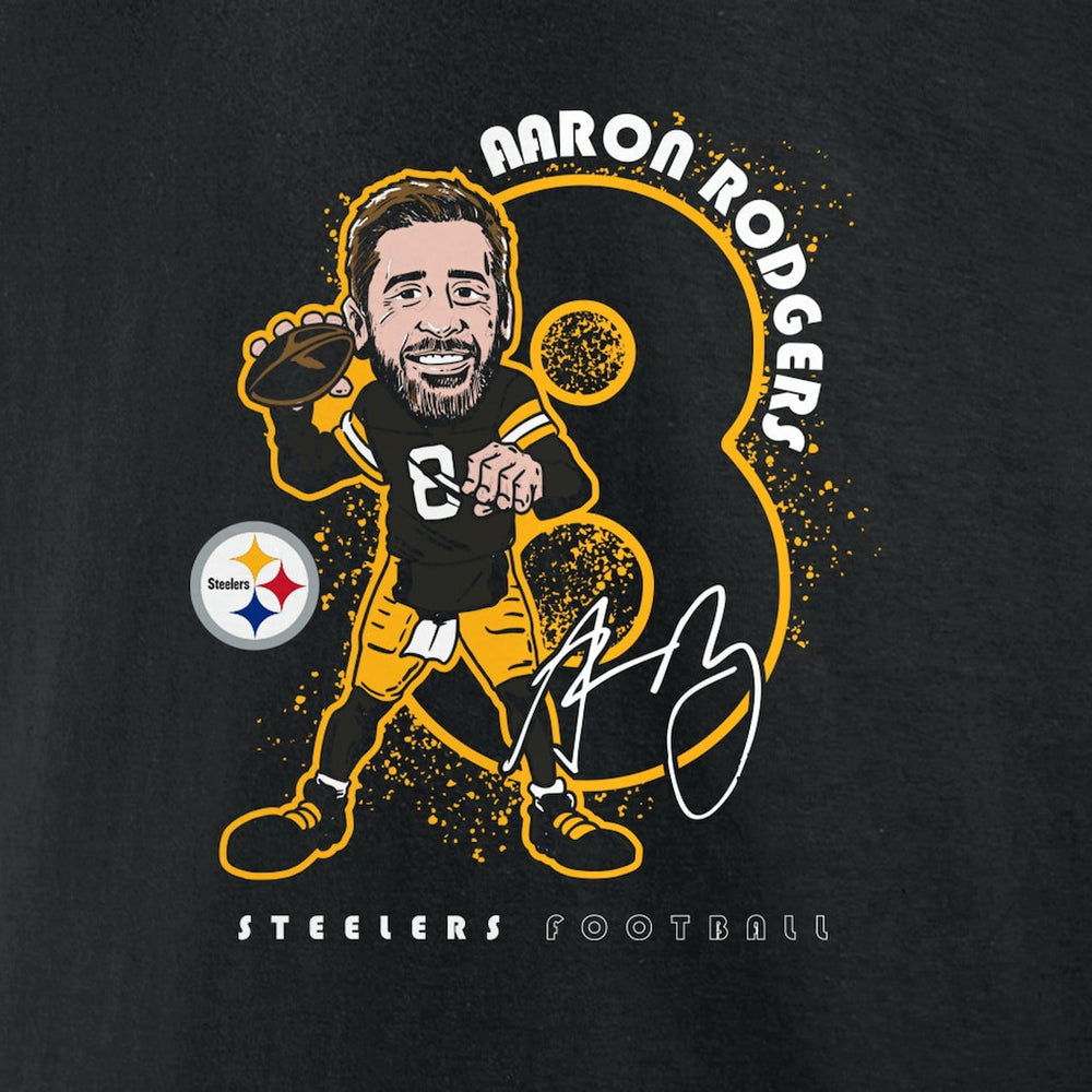 Aaron Rodgers Pittsburgh Steelers Steel City T-Shirt Black