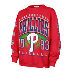 Philadelphia Phillies '47 Women's Trendy Team Go Big Oversized Sweatshirt - Red - 47 brand Sale