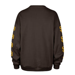 San Diego Padres '47 Women's Trendy Team Go Big Oversized Sweatshirt - Brown - 47 brand Discount