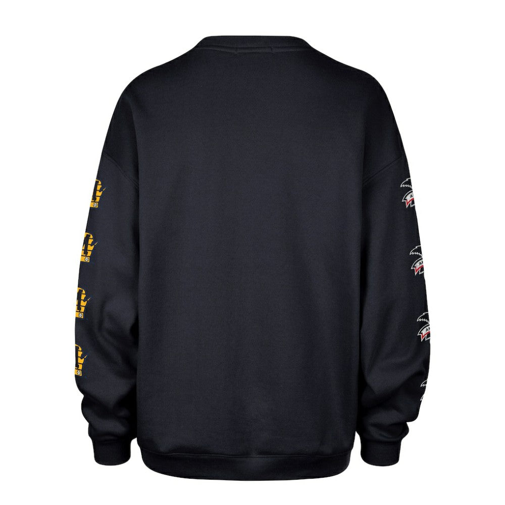 Milwaukee Brewers '47 Women's Trendy Team Go Big Oversized Sweatshirt - Navy - 47 brand Sale