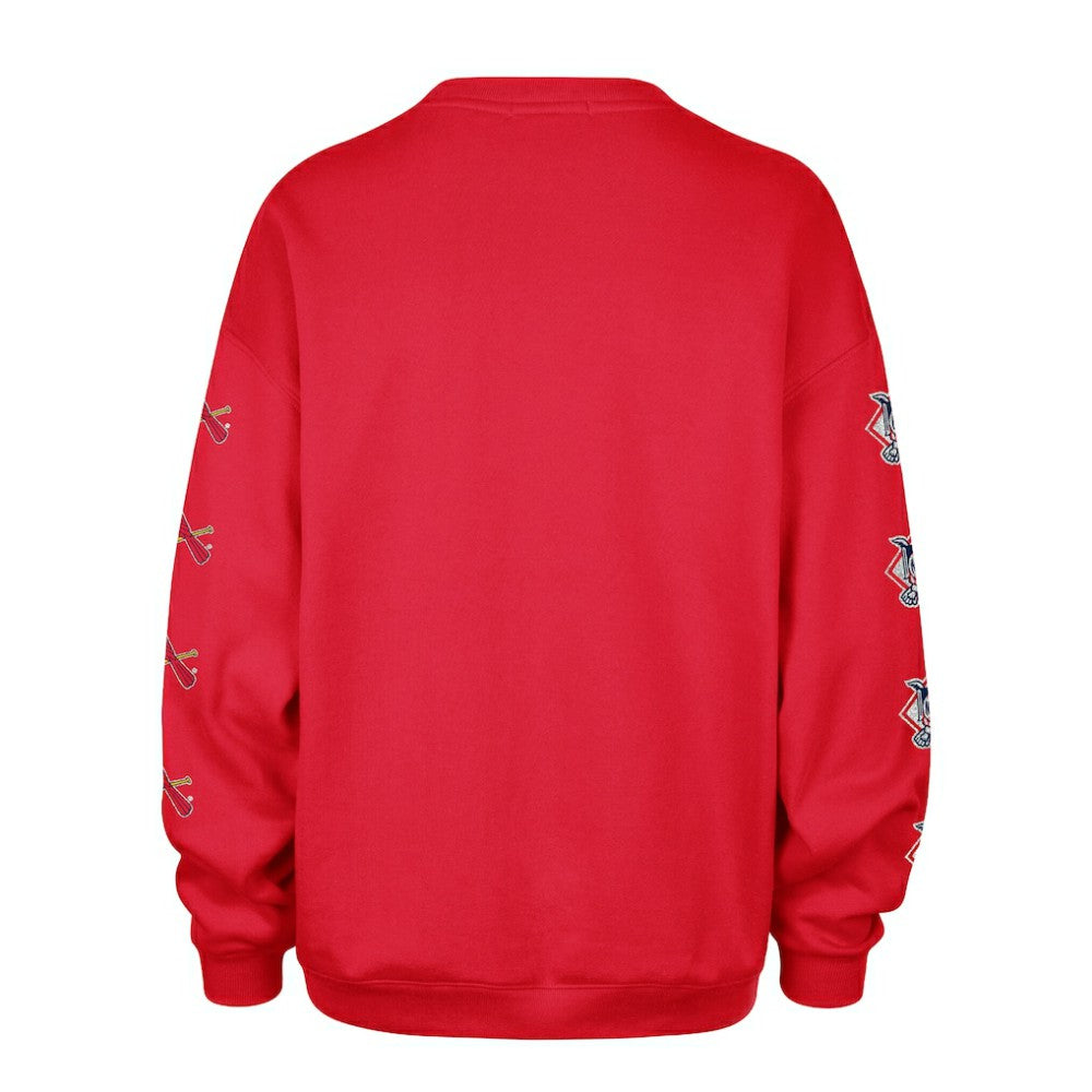 St. Louis Cardinals '47 Women's Trendy Team Go Big Oversized Sweatshirt - Red - 47 brand Discount